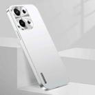 For OPPO Reno9 Streamer Series Micro Frosted Metal Paint PC Phone Case(Silver) - 1