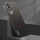 For Honor 80 Streamer Series Micro Frosted Metal Paint PC Phone Case(Black) - 1