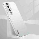 For Honor 90 Pro Streamer Series Micro Frosted Metal Paint PC Phone Case(Silver) - 1