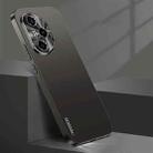 For Honor 300 Ultra Streamer Series Micro Frosted Metal Paint PC Phone Case(Black) - 1