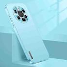 For Huawei Mate 40 Pro+ Streamer Series Micro Frosted Metal Paint PC Phone Case(Sierra Blue) - 1