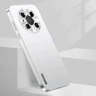 For Huawei Mate 40 Pro Streamer Series Micro Frosted Metal Paint PC Phone Case(Silver) - 1