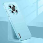 For Huawei Mate 40 Streamer Series Micro Frosted Metal Paint PC Phone Case(Sierra Blue) - 1