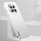 For Huawei Mate 50 Streamer Series Micro Frosted Metal Paint PC Phone Case(Silver) - 1