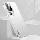 For Huawei P60 Streamer Series Micro Frosted Metal Paint PC Phone Case(Silver) - 1