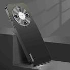 For Huawei Mate 60 Pro Streamer Series Micro Frosted Metal Paint PC Phone Case(Black) - 1