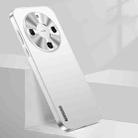 For Huawei Mate 60 Pro Streamer Series Micro Frosted Metal Paint PC Phone Case(Silver) - 1