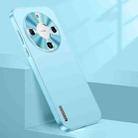 For Huawei Mate 60 Streamer Series Micro Frosted Metal Paint PC Phone Case(Sierra Blue) - 1
