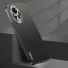 For Huawei nova 12 Pro Streamer Series Micro Frosted Metal Paint PC Phone Case(Black) - 1