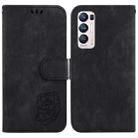 For OPPO Find X3 Neo / Reno5 Pro+ 5G Little Tiger Embossed Leather Phone Case(Black) - 1
