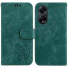 For OPPO A98 5G / F23 5G India Little Tiger Embossed Leather Phone Case(Green) - 1