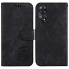 For OPPO Reno8 T 4G Little Tiger Embossed Leather Phone Case(Black) - 1