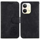 For OPPO Reno9 Pro Little Tiger Embossed Leather Phone Case(Black) - 1