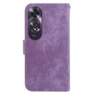 For OPPO A60 4G Little Tiger Embossed Leather Phone Case(Purple) - 3