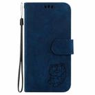 For OPPO A60 4G Little Tiger Embossed Leather Phone Case(Dark Blue) - 2