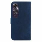 For OPPO A60 4G Little Tiger Embossed Leather Phone Case(Dark Blue) - 3