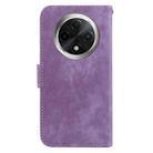 For OPPO A3 Pro 5G Little Tiger Embossed Leather Phone Case(Purple) - 3