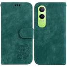 For OPPO K12x Little Tiger Embossed Leather Phone Case(Green) - 1