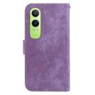 For OPPO K12x Little Tiger Embossed Leather Phone Case(Purple) - 3