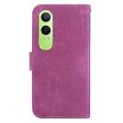 For OPPO K12x Little Tiger Embossed Leather Phone Case(Rose Red) - 3