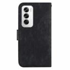 For OPPO Reno12 5G Global Little Tiger Embossed Leather Phone Case(Black) - 3