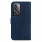 For OPPO Reno12 Pro 5G Global Little Tiger Embossed Leather Phone Case(Dark Blue) - 3