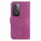 For OPPO Reno12 Pro 5G Global Little Tiger Embossed Leather Phone Case(Rose Red) - 3