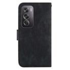 For OPPO Reno12 Pro 5G Global Little Tiger Embossed Leather Phone Case(Black) - 3