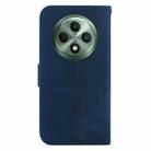 For OPPO Reno12 F 5G Little Tiger Embossed Leather Phone Case(Dark Blue) - 3