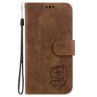 For OPPO Reno13 Pro Global Little Tiger Embossed Leather Phone Case(Brown) - 3