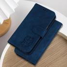 For OPPO A5 Pro 5G Little Tiger Embossed Leather Phone Case(Dark Blue) - 2