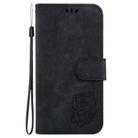 For OPPO A5 Pro 5G Little Tiger Embossed Leather Phone Case(Black) - 3