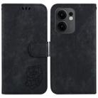 For OPPO Reno13 F 4G / 5G Little Tiger Embossed Leather Phone Case(Black) - 1