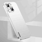 For iPhone 14 Streamer Series Micro Frosted Metal Paint PC Phone Case(Silver) - 1