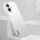 For iPhone 16 Streamer Series Micro Frosted Metal Paint PC Phone Case(Silver) - 1