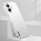 For iPhone 16 Plus Streamer Series Micro Frosted Metal Paint PC Phone Case(Silver) - 1