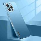 For iPhone 16 Pro Streamer Series Micro Frosted Metal Paint PC Phone Case(Sierra Blue) - 1