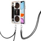 For iPhone 11 Electroplating Dual-side IMD Phone Case with Lanyard(Retro Radio) - 1