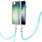 For iPhone SE 2022 / SE 2020 / 8 / 7 Electroplating Dual-side IMD Phone Case with Lanyard(Smile) - 1