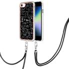 For iPhone SE 2022 / SE 2020 / 8 / 7 Electroplating Dual-side IMD Phone Case with Lanyard(Equation) - 1