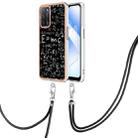 For OPPO A55 5G / A53s 5G / A54 4G Electroplating Dual-side IMD Phone Case with Lanyard(Equation) - 1