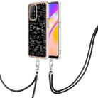 For OPPO A94 5G / A95 5G Electroplating Dual-side IMD Phone Case with Lanyard(Equation) - 1