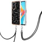 For OPPO A98 Electroplating Dual-side IMD Phone Case with Lanyard(Equation) - 1