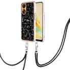 For OPPO Reno8 T 4G Electroplating Dual-side IMD Phone Case with Lanyard(Equation) - 1