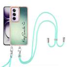 For OPPO Reno12 Pro Global Electroplating Dual-side IMD Phone Case with Lanyard(Smile) - 2