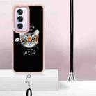 For OPPO Reno12 Pro Global Electroplating Dual-side IMD Phone Case with Lanyard(Natural Growth) - 3