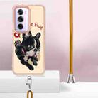 For OPPO Reno12 Pro Global Electroplating Dual-side IMD Phone Case with Lanyard(Lucky Dog) - 3