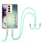 For OPPO Reno12 Global Electroplating Dual-side IMD Phone Case with Lanyard(Smile) - 2