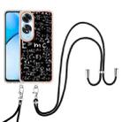 For OPPO A60 Electroplating Dual-side IMD Phone Case with Lanyard(Equation) - 2