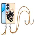 For OPPO A60 Electroplating Dual-side IMD Phone Case with Lanyard(Lucky Dog) - 2